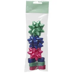 3 noeuds et 3 rubans rose vert bleu