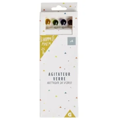 Agitateur en verre Ø1xH18cm x4