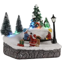 Aire de jeux de Noël lumineux animé