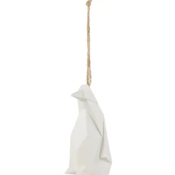 Animal origami en céramique blanc à poser ou à suspendre