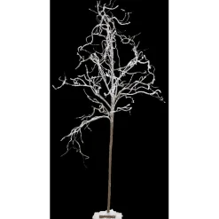 Arbre de Noël enneigé blanc effet neige H 130 cm
