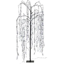 Arbre de Noël Saule pleureur lumineux 320 LED blanc froid H150cm