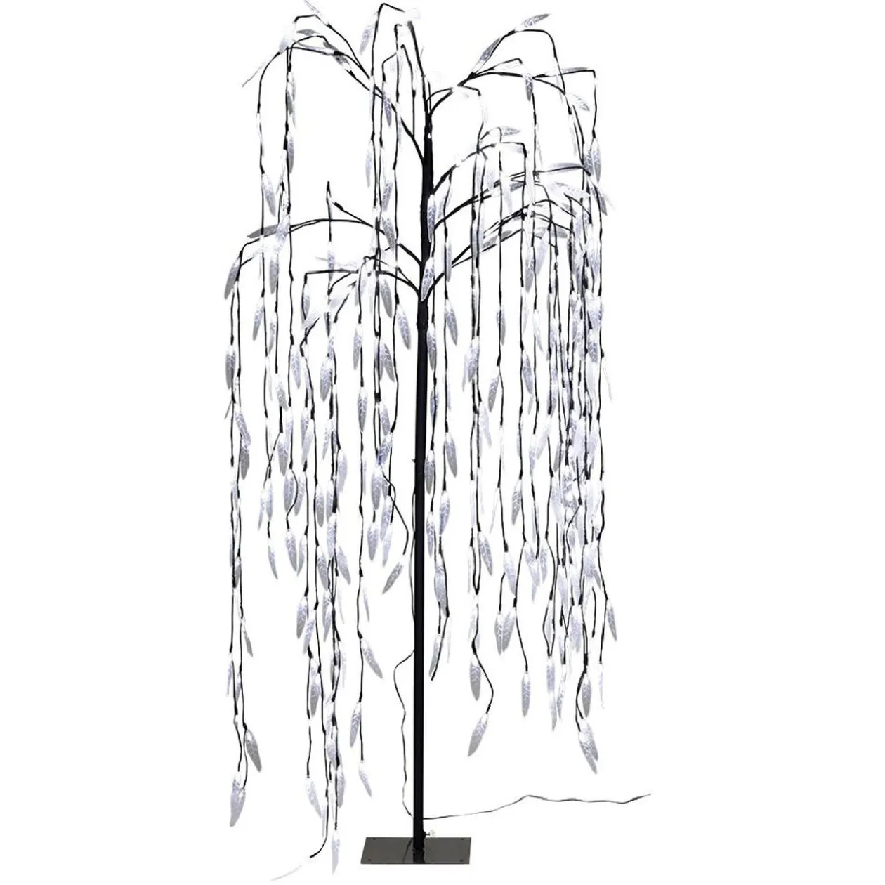 Arbre de Noël Saule pleureur lumineux 320 LED blanc froid H150cm