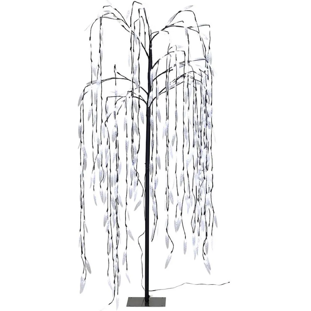 Arbre de Noël Saule pleureur lumineux 320 LED blanc froid H150cm