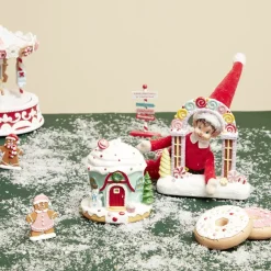 Arche lumineuse à poser pour village animé de Noël