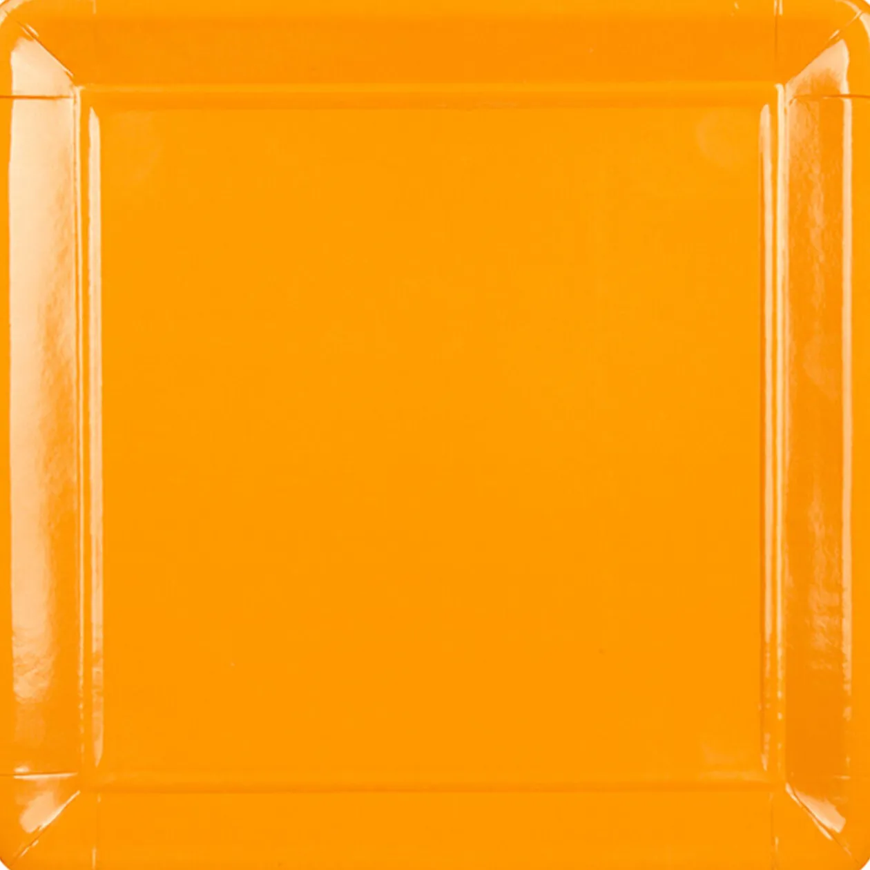 Assiette carton orange x8