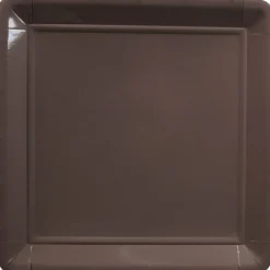 Assiette en carton marron x8