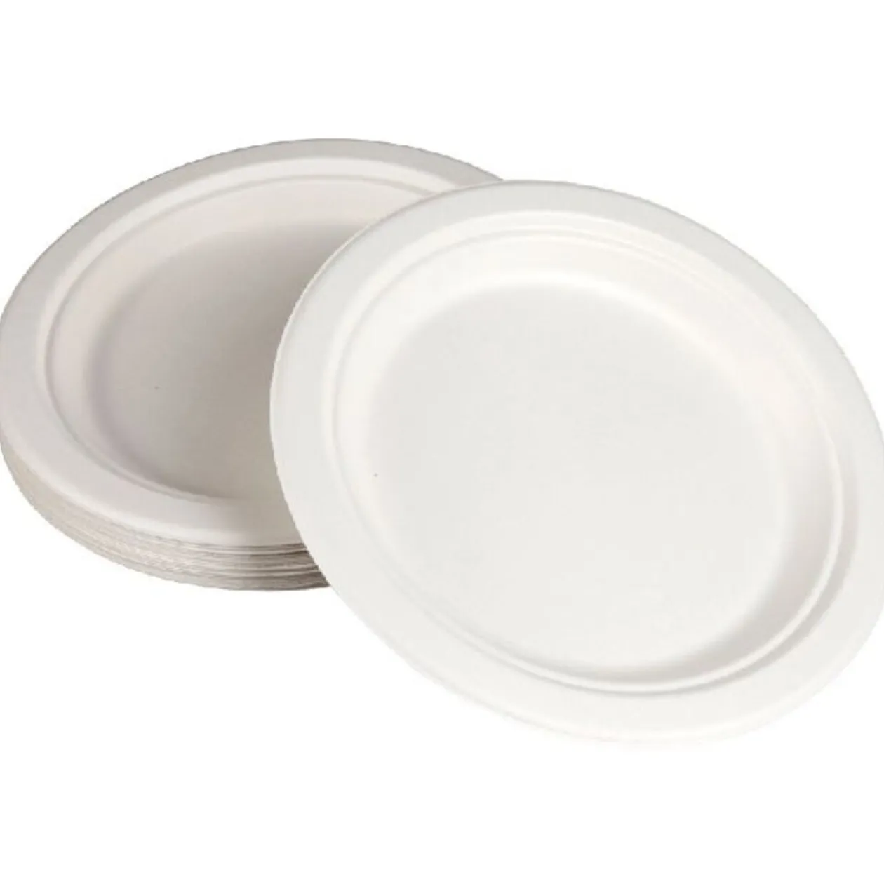 Assiette fibre canne à sucre X25