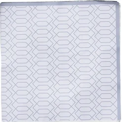 Assiette plate et dessert jetable motif sapin argent carton