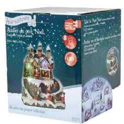 Atelier du Père Noël animé lumineux et musical