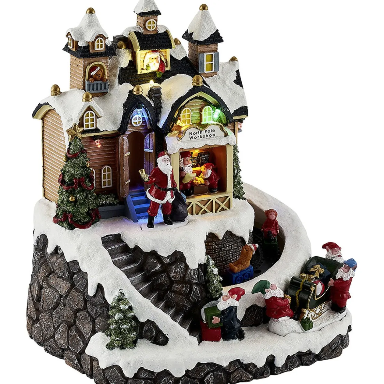 Atelier du Père Noël animé lumineux et musical