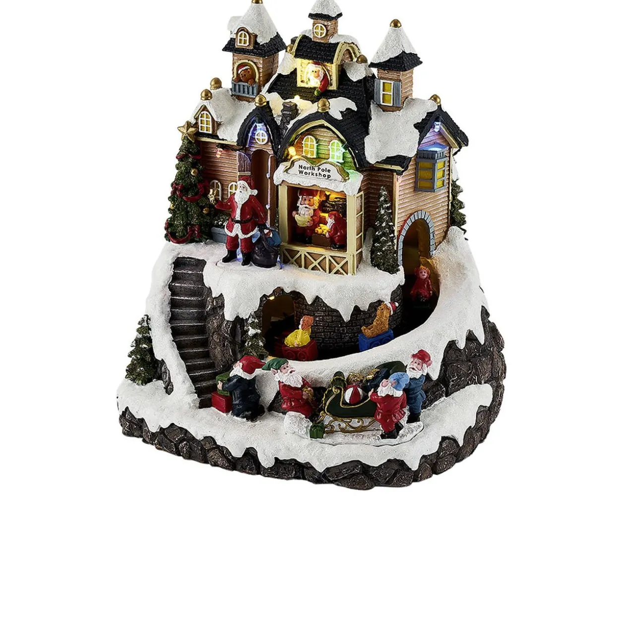 Atelier du Père Noël animé lumineux et musical