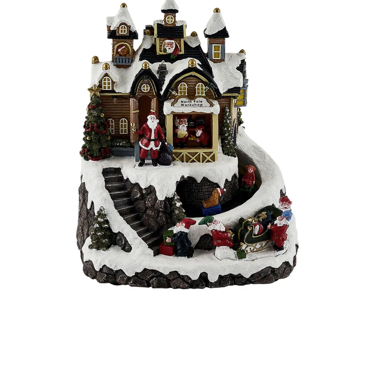 Atelier du Père Noël animé lumineux et musical