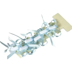 Attache pour ballotin biberon bleu x6