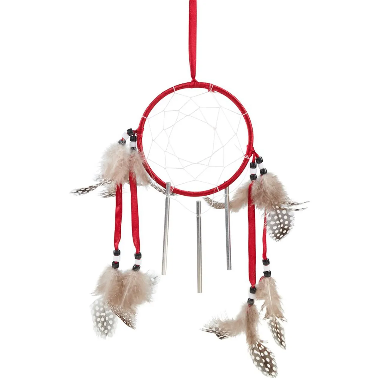 Attrape-rêve de Noël avec plumes à suspendre