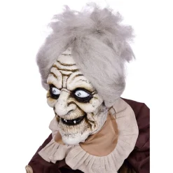 Automate vieille dame animée et sonore Halloween 150cm