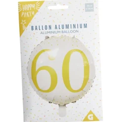 Ballon alu 60 ans Ø46cm