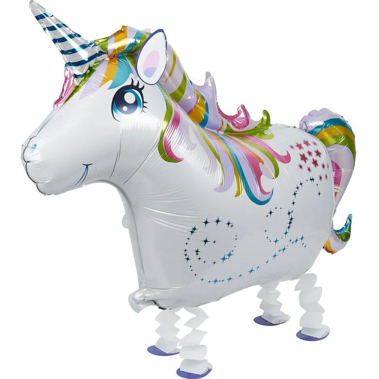 Ballon alu licorne avec pieds L75xH57cm