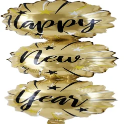Ballon aluminium happy new year 90cm