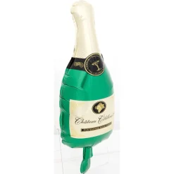 Ballon baudruche de réveillon forme bouteille ou flûte