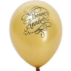 Ballon baudruche x12, motif bonne année