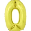 Ballon chiffre 0 aluminium