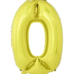 Ballon chiffre 0 aluminium