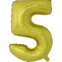 Ballon chiffre 5 en aluminium
