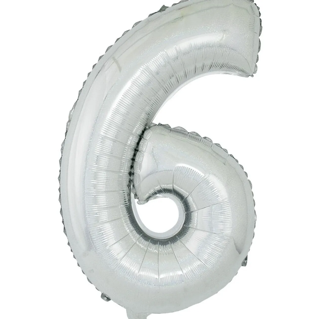 Ballon chiffre 6 en aluminium