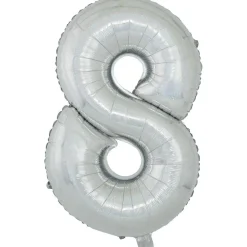 Ballon chiffre 8 en aluminium