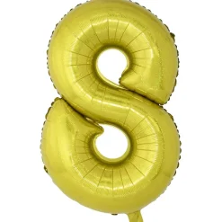 Ballon chiffre 8 en aluminium