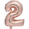Ballon chiffre 2 rose gold 33cm
