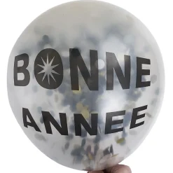 Ballon confettis Bonne année Ø40cm