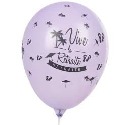 Ballon de baudruche ambiance retraite x8