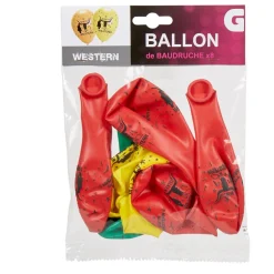 Ballon de baudruche ambiance western x8