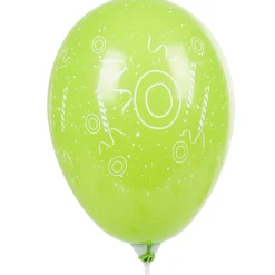 Ballon de baudruche chiffre 0 multicolore x8