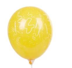 Ballon de baudruche chiffre 4 multicolore x8