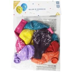 Ballon de baudruche design étoiles x8
