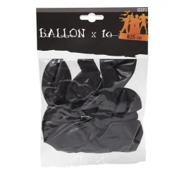 Ballon de baudruche noir Halloween x10