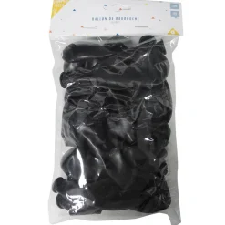 Ballon de baudruche uni noir x20
