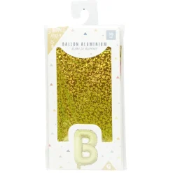 Ballon forme lettre B, aluminium