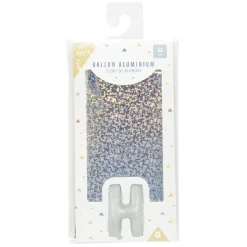 Ballon forme lettre H, aluminium