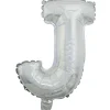 Ballon forme lettre J, aluminium
