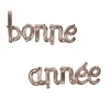 Ballon gonflable BONNE ANNÉE rose gold