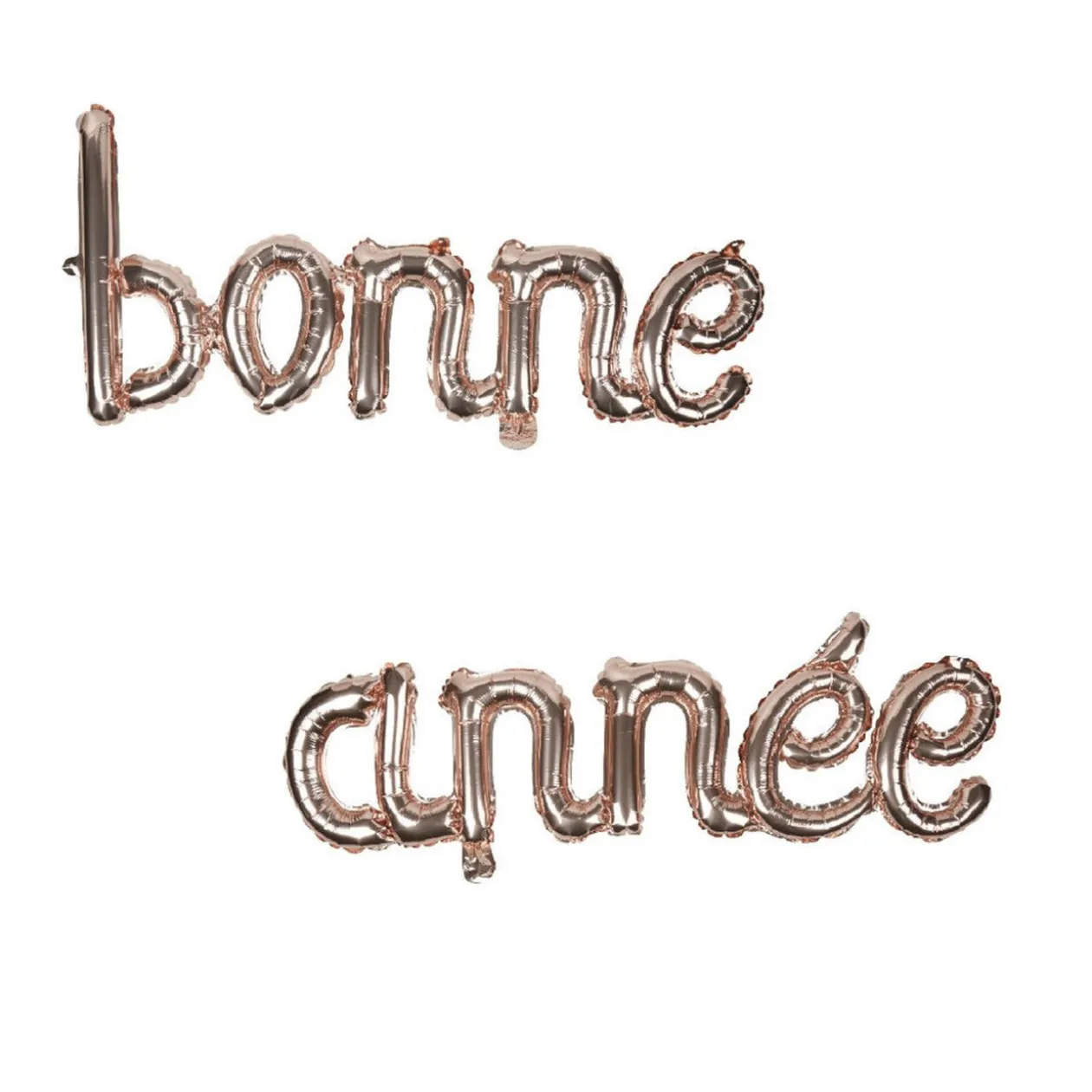 Ballon gonflable BONNE ANNÉE rose gold