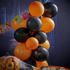 Ballon Halloween noir et orange x30