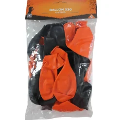 Ballon Halloween noir et orange x30