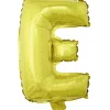 Ballon lettre E doré
