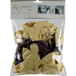 Ballon mariage bordeaux et ivoire x100