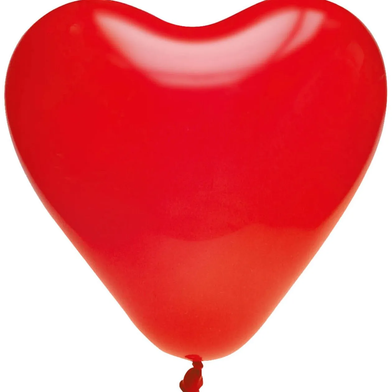 Ballon rouge en forme de coeur x8